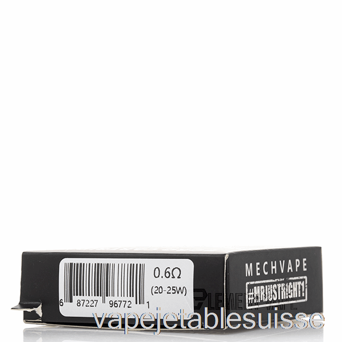 Vape Suisse Mech Vape Bm40 Cartouche Boro De Remplacement 0.6ohm Gousses Bm40